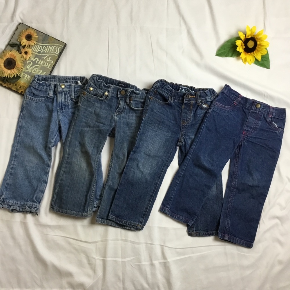 Set of 4 toddler jeans 2T